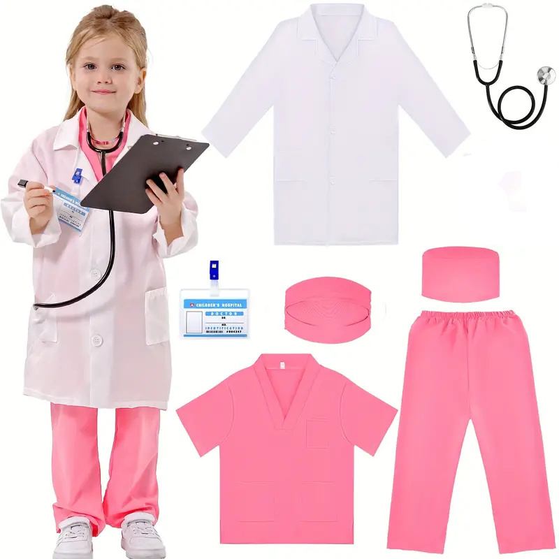 Kids Doctor Education - 7PCS 어린이 의사 간호사 코스프레 복장