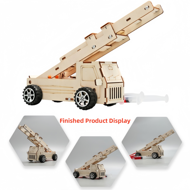 Kids Education Tools - 어린이를 위한 DIY 나무 사다리 소방차