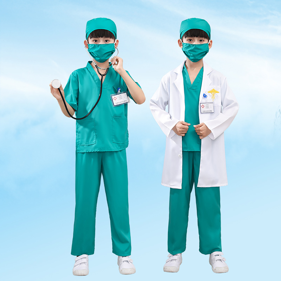 남녀 공용 편안한 화이트 의료 유니폼, 어린이 실험실  - Kids Doctor Education 리뷰 및 가격