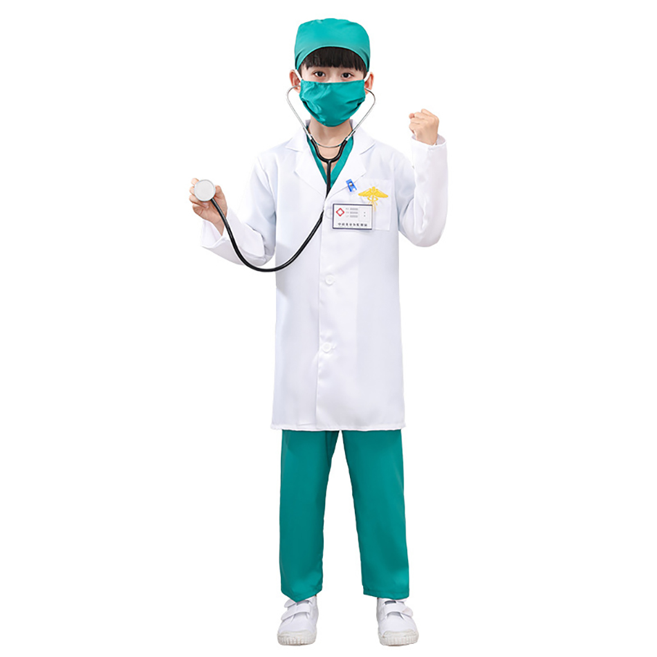 남녀 공용 편안한 화이트 의료 유니폼, 어린이 실험실  - Kids Doctor Education 리뷰 및 가격
