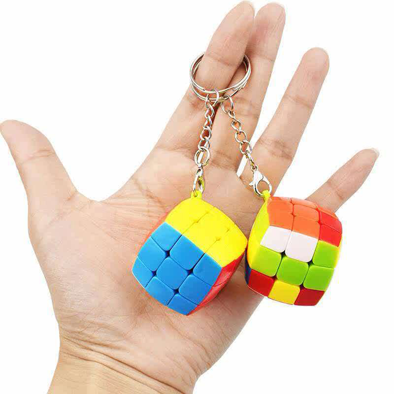 2PCS 미니 3x3 스피드 큐브 키체인 열쇠고리 교육 - Kids Education Related 리뷰 및 가격