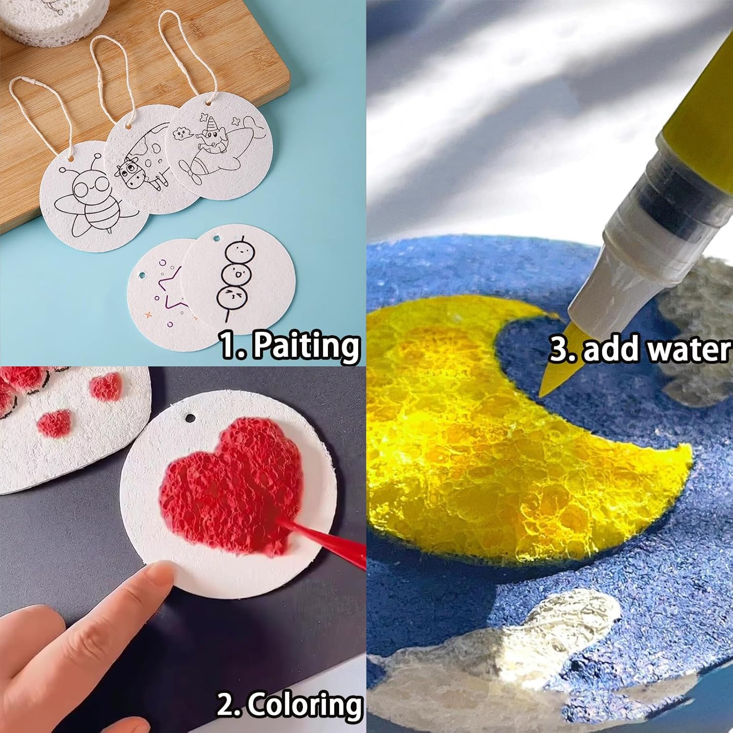 3D 퍼피 폼 텍스처 페인팅 종이 세트 (어린이 DIY - Kids Education Drawing 리뷰 및 가격
