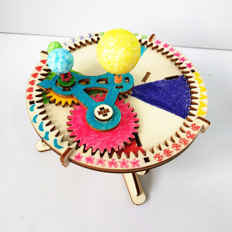 태양계 천문학 태양 지구 달 행성 모델 DIY 나무 퍼 - Solar System Model 리뷰 및 가격