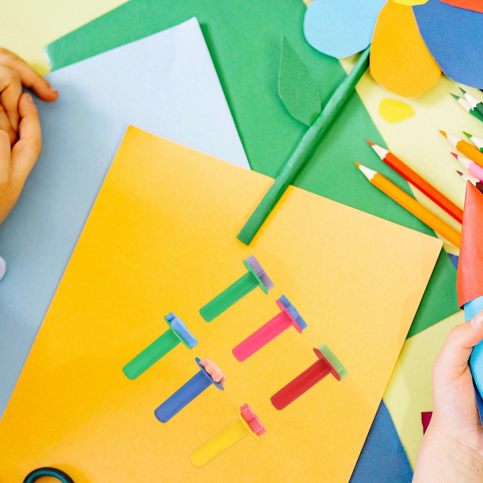 6Pcs 어린이 스폰지 스탬프 세트 안전한 Eva 페인 - Kids Education Tools 리뷰 및 가격