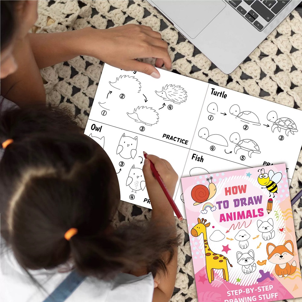 어린이를 위한 동물 만화 스케치북 그리기 방법, 재미있 - Kids Education Drawing 리뷰 및 가격
