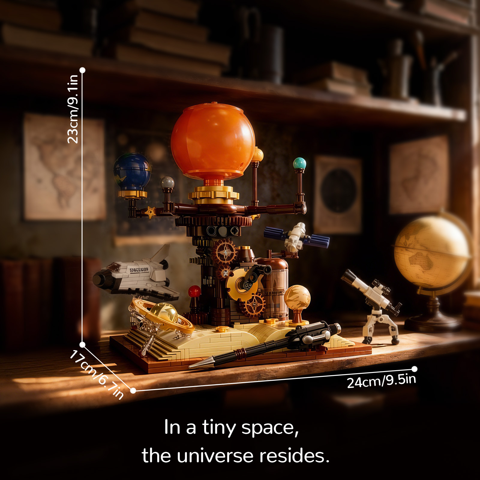 행성의 책 우주 여행 블록 조립 세트 태양계 스팀펑크  - Solar System Model 리뷰 및 가격