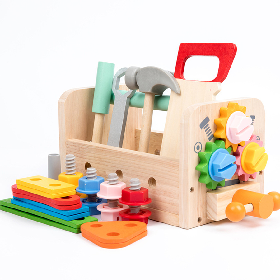 어린이 도구 벤치 나무 세트 장난감 몬테소리 장난감 작 - Kids Education Tools 리뷰 및 가격