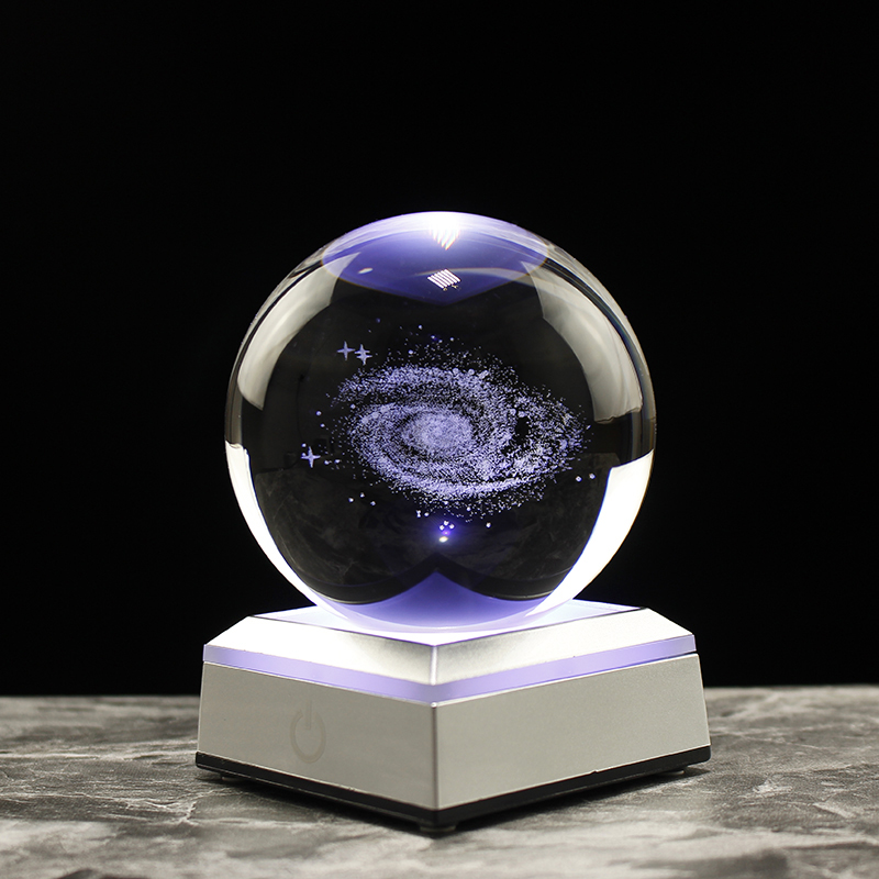 80mm 은하수 은하 크리스탈 공 3D 레이저 새겨진  - Solar System Model 리뷰 및 가격
