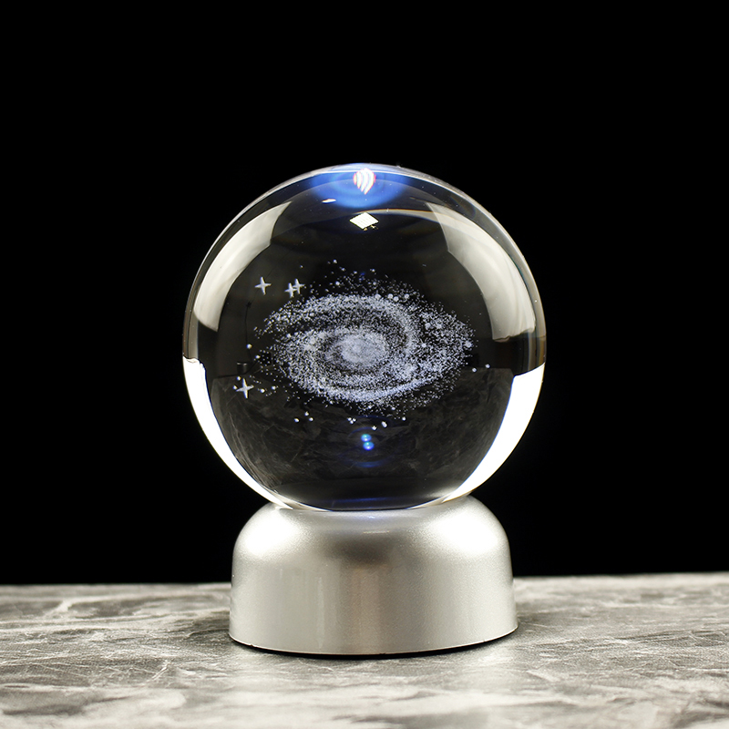 80mm 은하수 은하 크리스탈 공 3D 레이저 새겨진  - Solar System Model 리뷰 및 가격