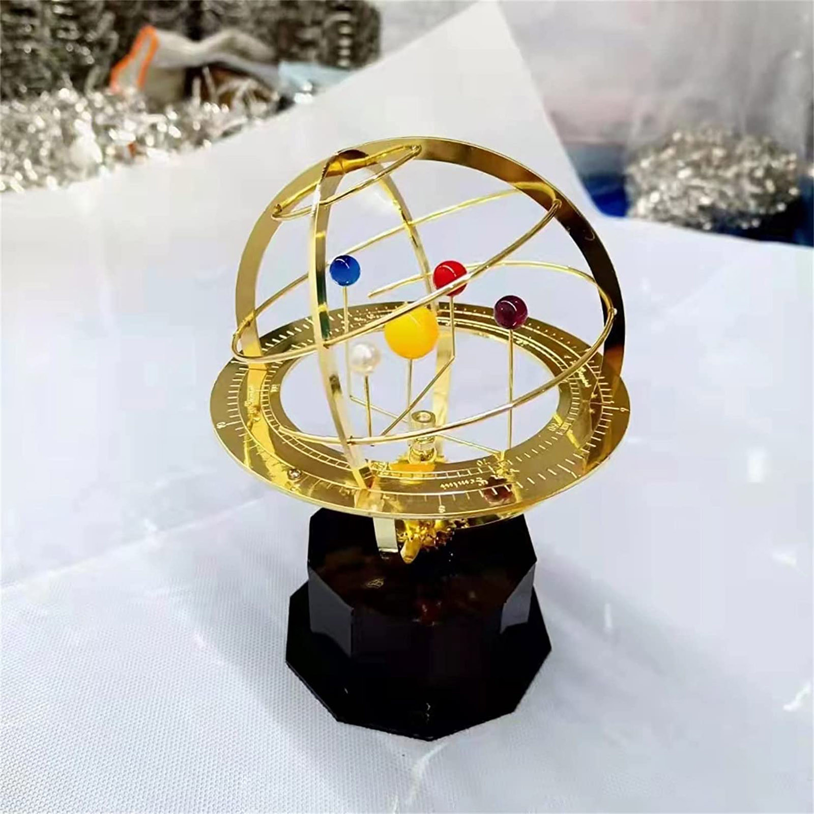 회전하는 태양계 금속 장식품 레트로 행성 금속 모형 과 - Solar System Model 리뷰 및 가격