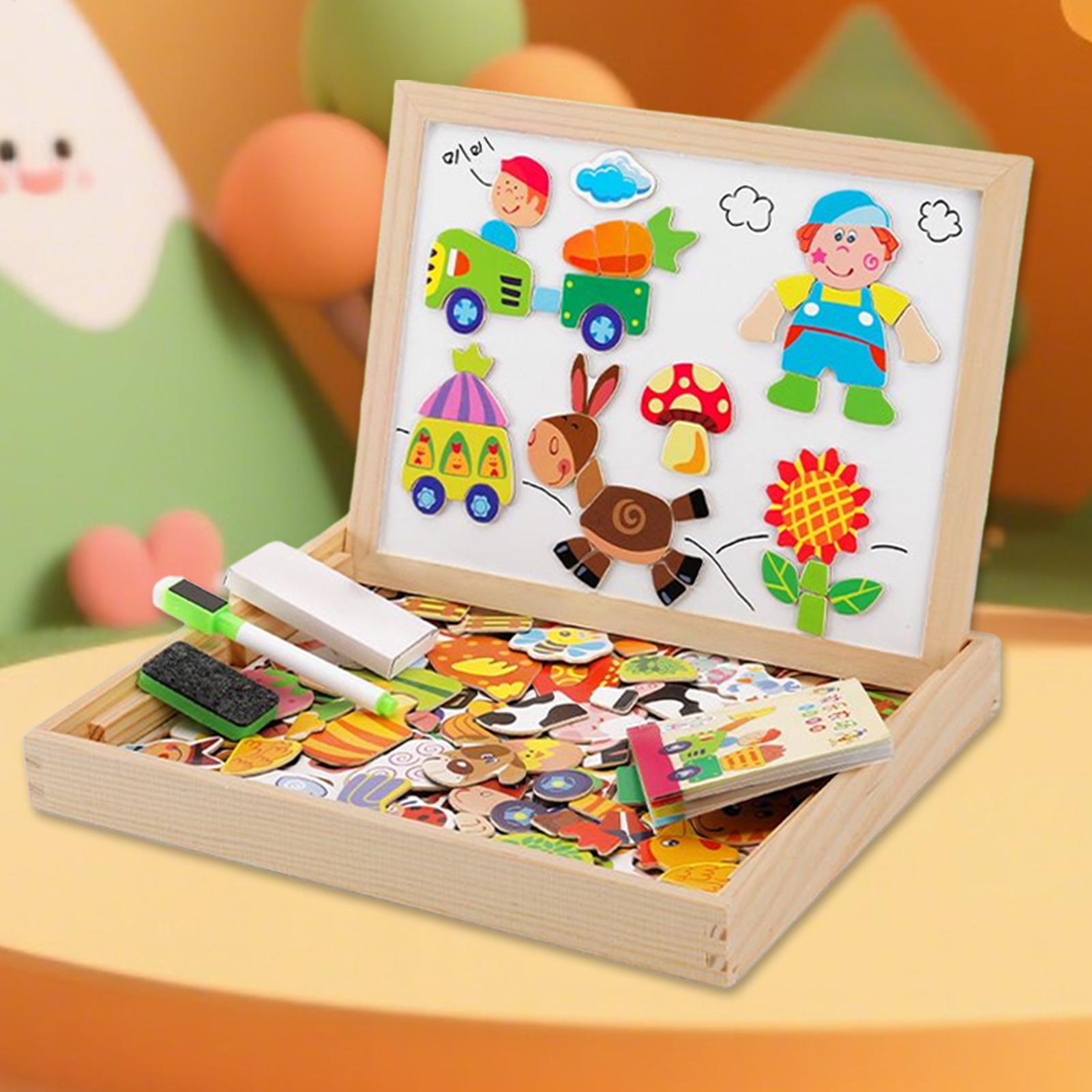 어린이 자석 보드 나무 어린이 보드 교육 장난감 그리기 - Kids Education Drawing 리뷰 및 가격