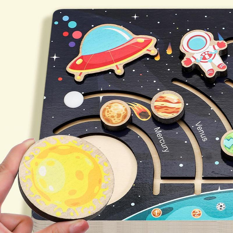 어린이용 나무 태양계 모델 보드, 우주 행성 건설, 8 - Solar System Model 리뷰 및 가격