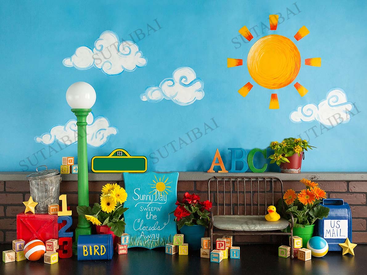 ABC 다시 학교 사진 배경 어린이 생일 파티 장식 유 - Kids Education Background 리뷰 및 가격