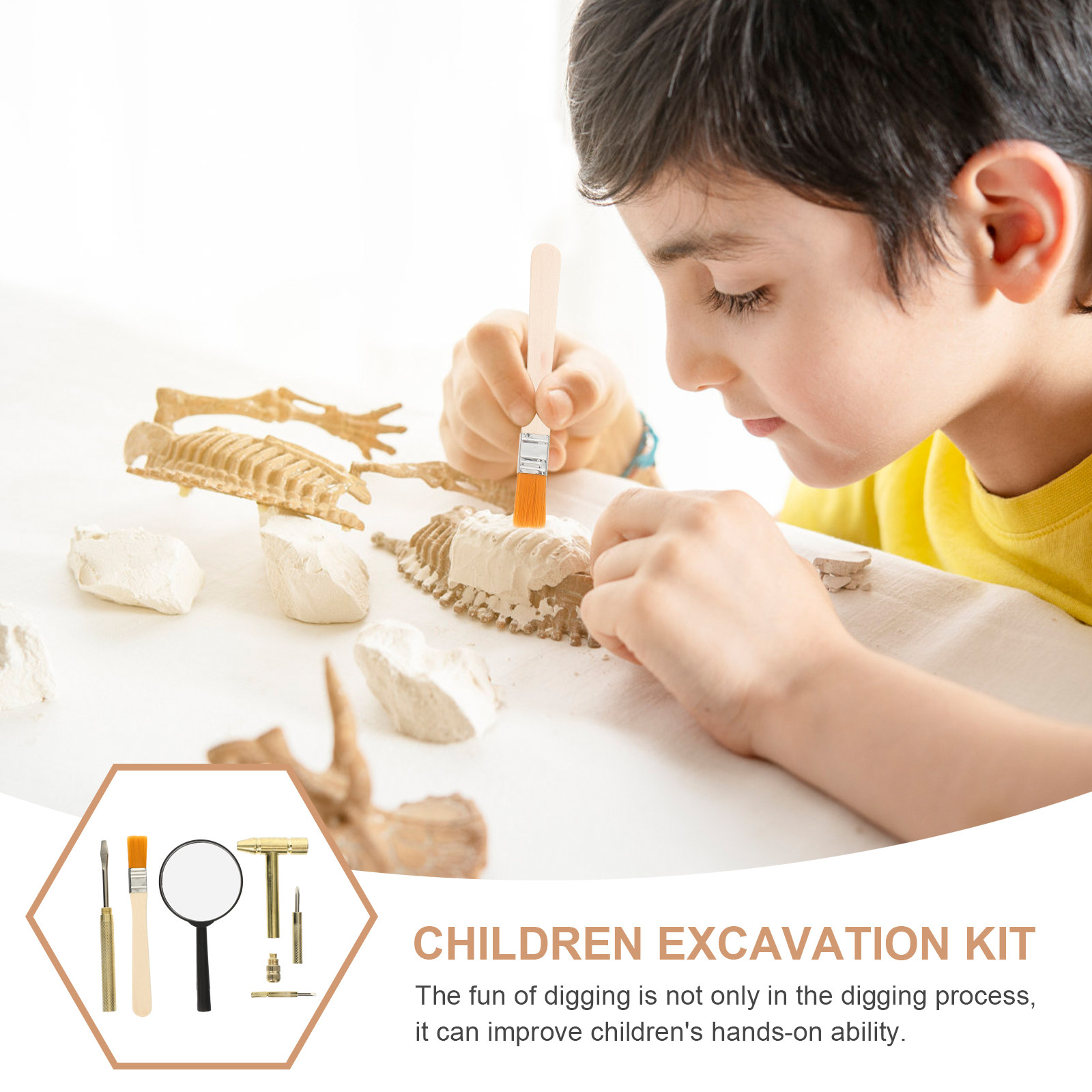 1 세트 어린이 발굴 도구 세트 튼튼한 ABS 금속 목 - Kids Education Tools 리뷰 및 가격